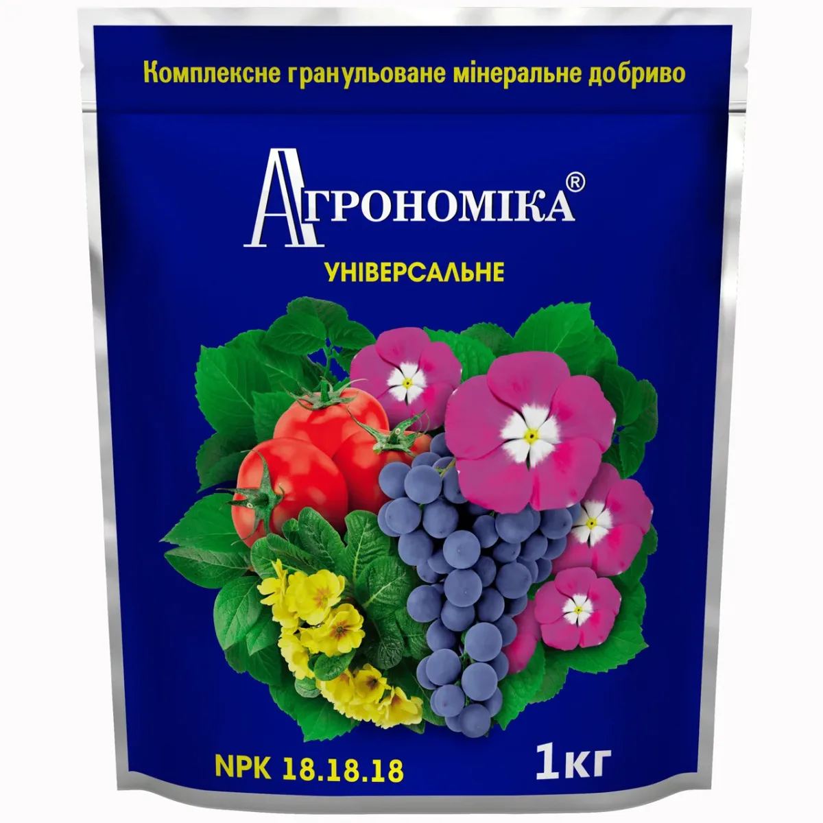 Добриво універсальне тривалої дії Агрономіка 18.18.18 ,1 кг. Добриво універсальне тривалої дії Агрономіка 18.18.18 ,1 кг.