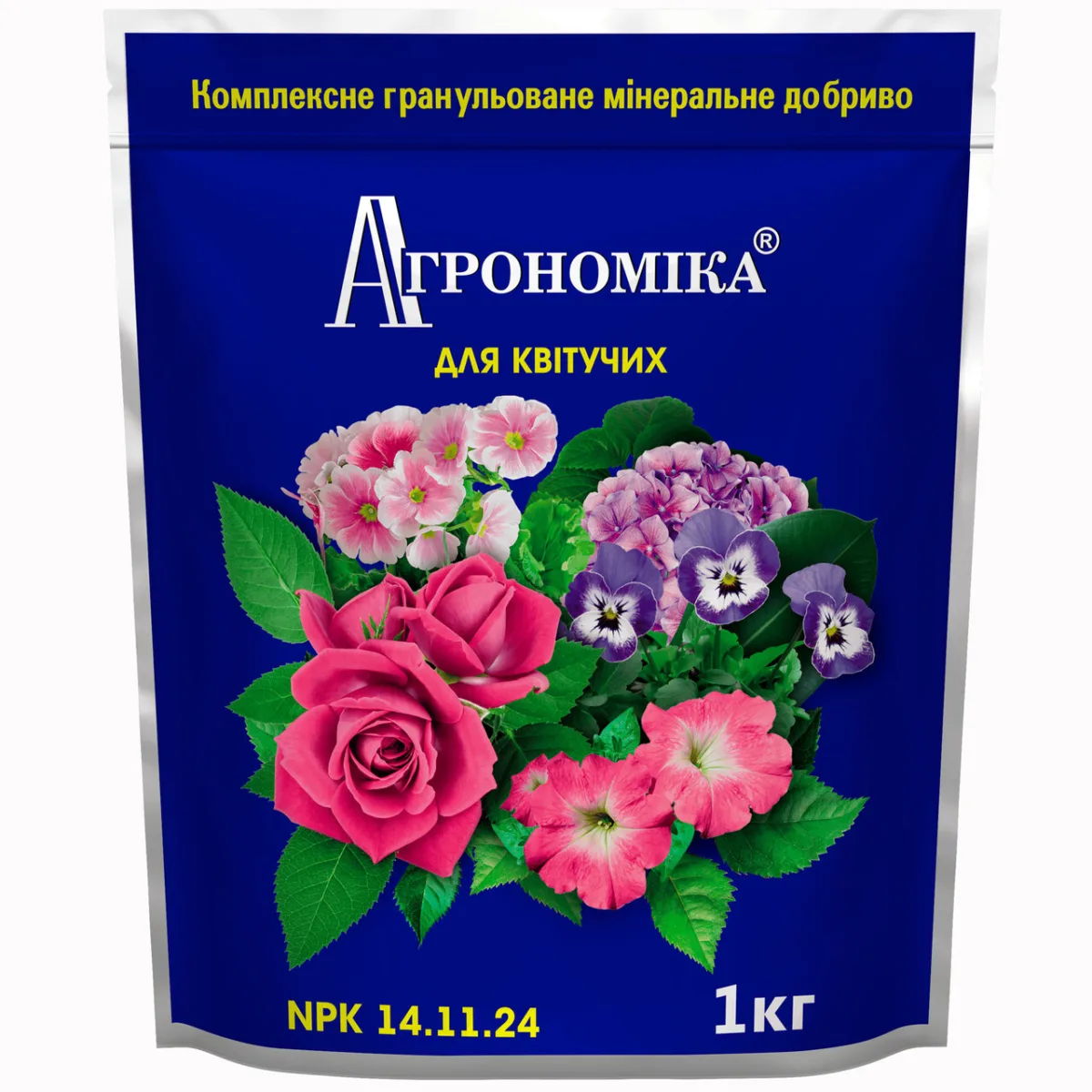 Добриво для квітучих Агрономіка 15.11.25 ,1 кг.