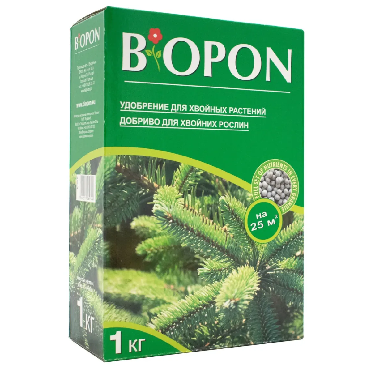 добриво для хвойних рослин Biopon,1 кг.