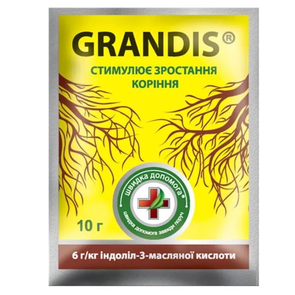 Стимулятор росту для коріння рослин Grandis Швидка допомога,10 г.