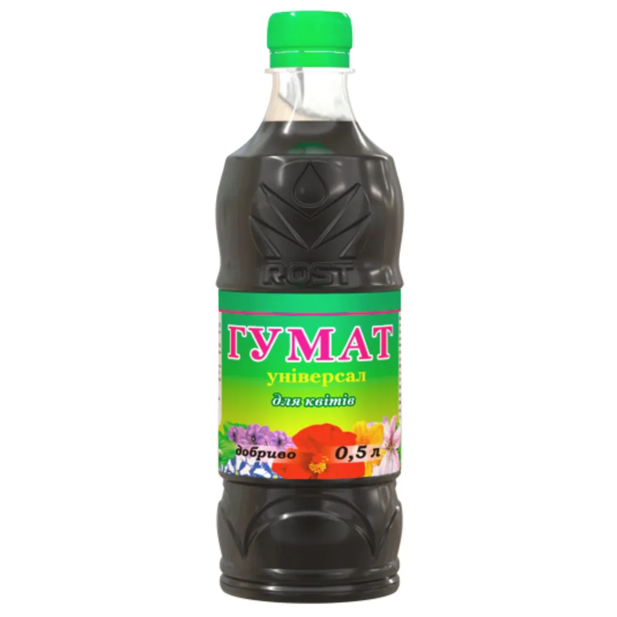 Добриво органо-мінеральне для квітів Рост Rost® Гумат універсал,0,5 л