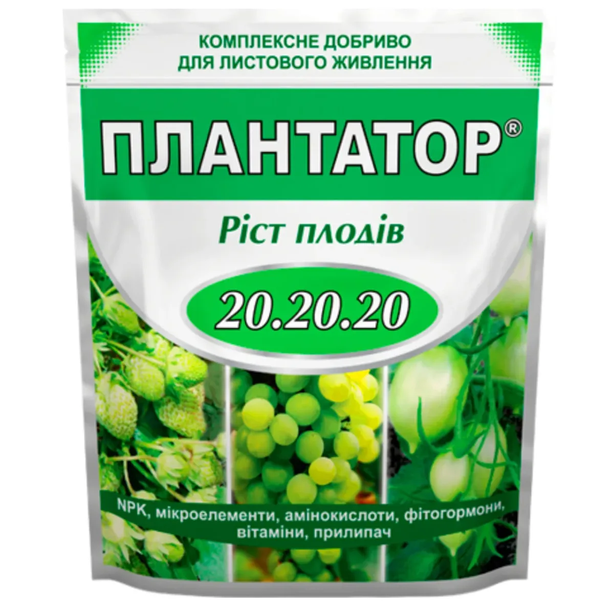 Добриво Плантатор ріст плодів 20.20.20, 1 кг Добриво Плантатор ріст плодів 20.20.20, 1 кг