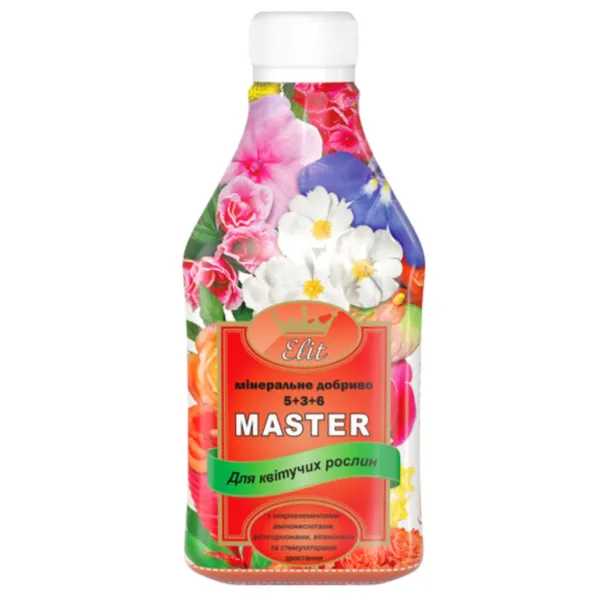 Добриво для квітучих рослин Rost Elit Master ,330 мл.