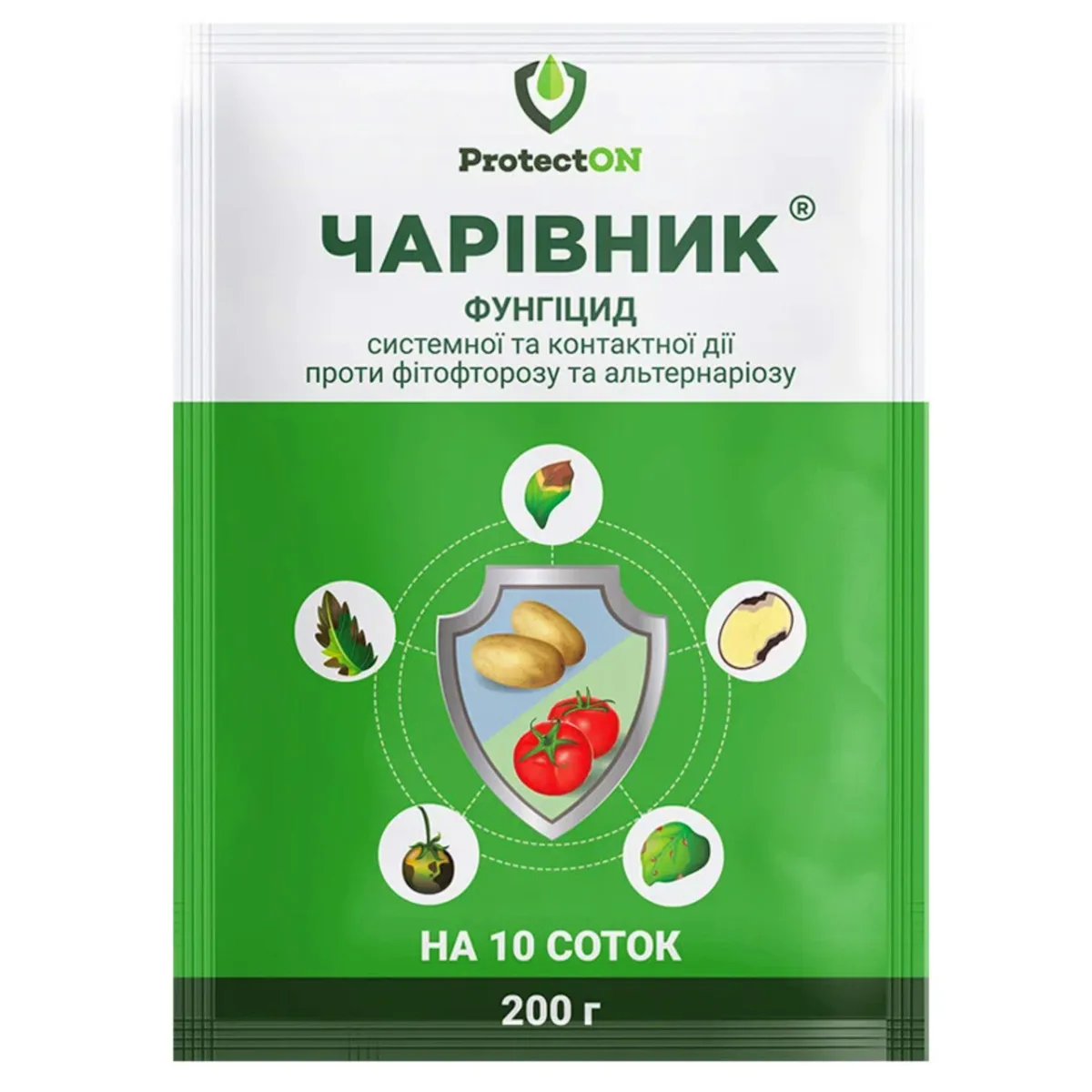 фунгіцид трикомпонентний Чарівник ProtectON, 200 г.