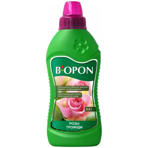 Добриво рідке для троянд Biopon, 0,5 л